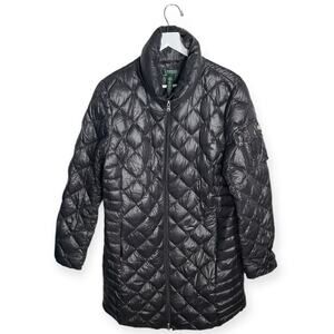 Lauren Ralph Lauren Women’s Hooded Puffer Down Packable Jacket W1775 Sz L